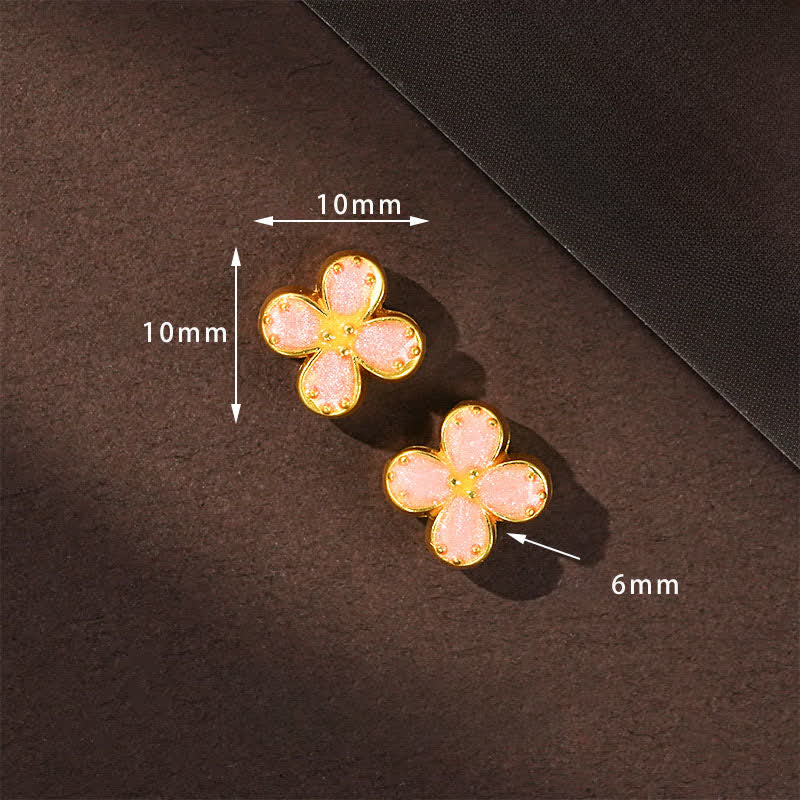 Buddha Stones Hand-Woven String Peach Blossom Knotting Connection Double Layer Bracelet - image 14