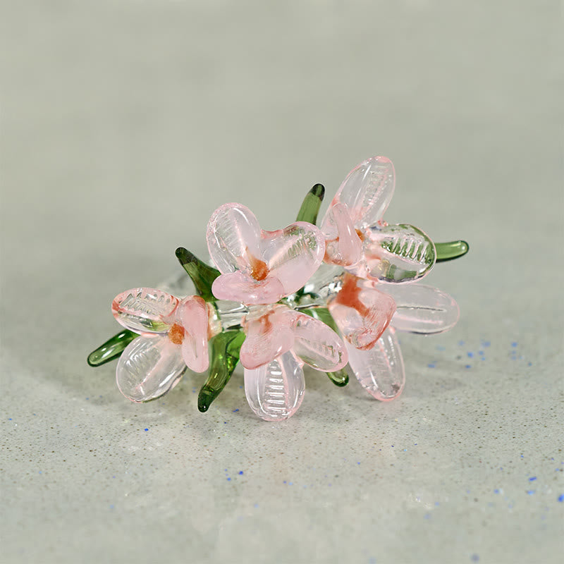 Buddha Stones Liuli Pear Blossom Flower Wisdom Ring - image 14