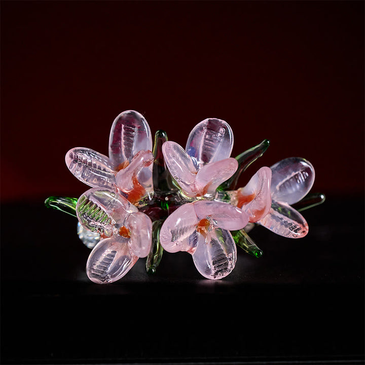 Buddha Stones Liuli Pear Blossom Flower Wisdom Ring - image 12