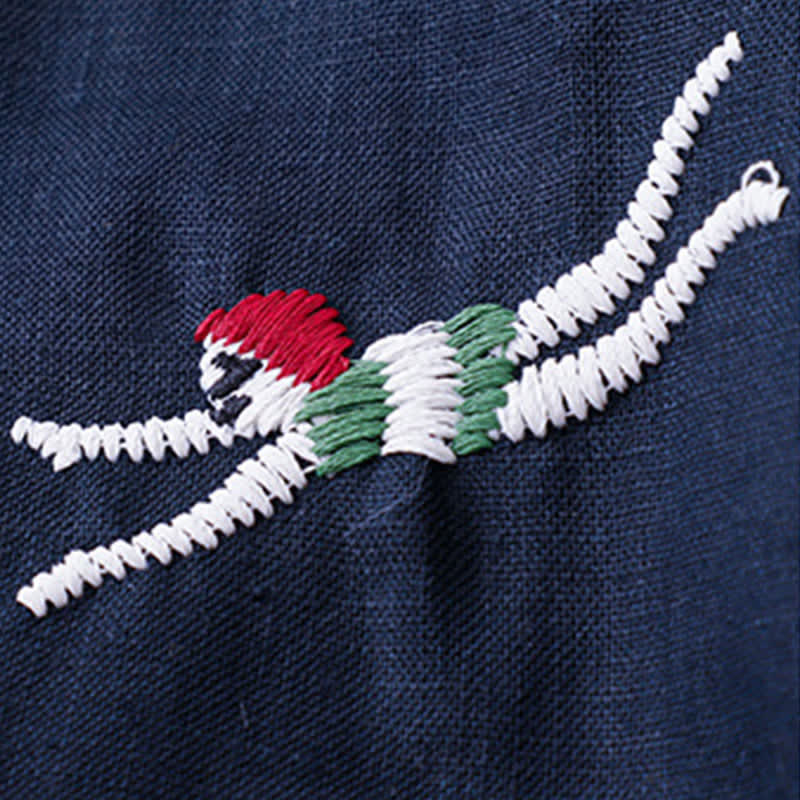 Buddha Stones Summer Casual Embroidery Fish Motif Women's Short Sleeve T-Shirts - image 18