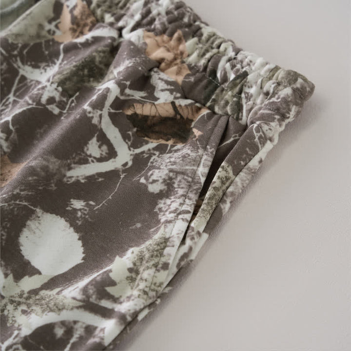 Buddha Stones Summer Casual Drawstring Abstract Maple Leaf Women's Shorts With Pocket - image 3