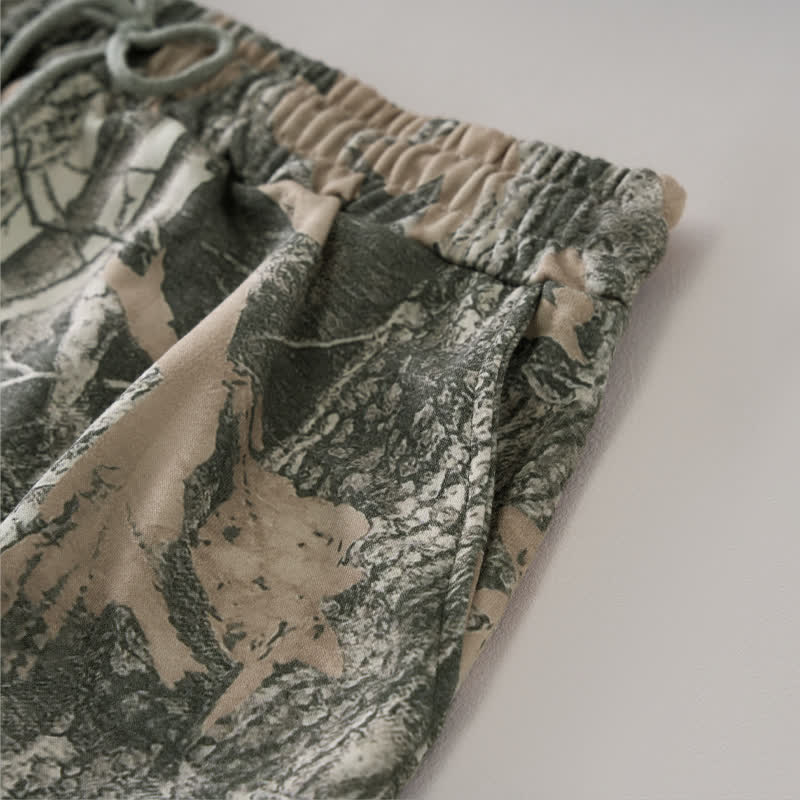 Buddha Stones Summer Casual Drawstring Abstract Maple Leaf Women's Shorts With Pocket - image 13