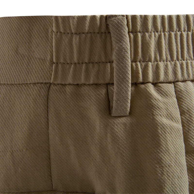 Buddha Stones Summer Casual Classic Zipper Button Solid Bermuda Shorts Men's Straight Leg Pants With Pockets - image 8