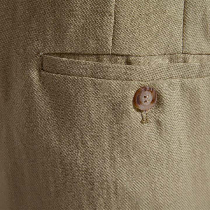 Buddha Stones Summer Casual Classic Zipper Button Solid Bermuda Shorts Men's With Pockets - image 9