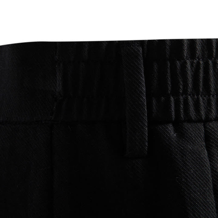 Buddha Stones Summer Casual Classic Zipper Button Solid Bermuda Shorts Men's Straight Leg Pants With Pockets - image 18