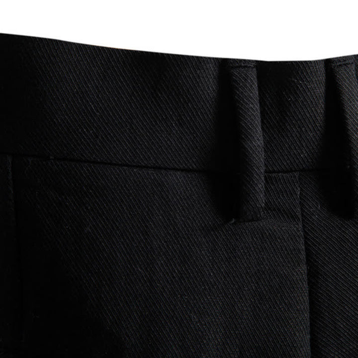Buddha Stones Summer Casual Classic Zipper Button Solid Bermuda Shorts Men's Straight Leg Pants With Pockets - image 19