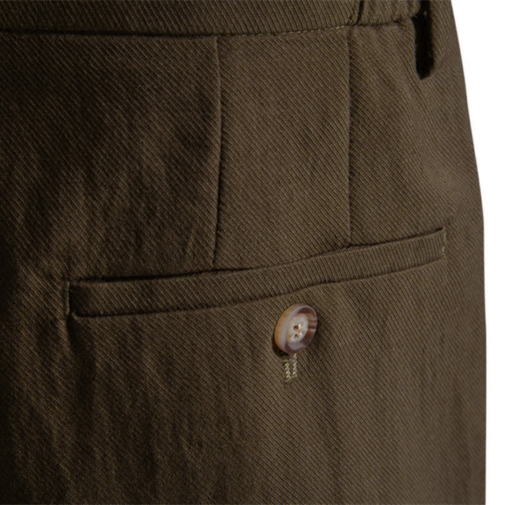 Buddha Stones Summer Casual Classic Zipper Button Solid Bermuda Shorts Men's Straight Leg Pants With Pockets - image 28