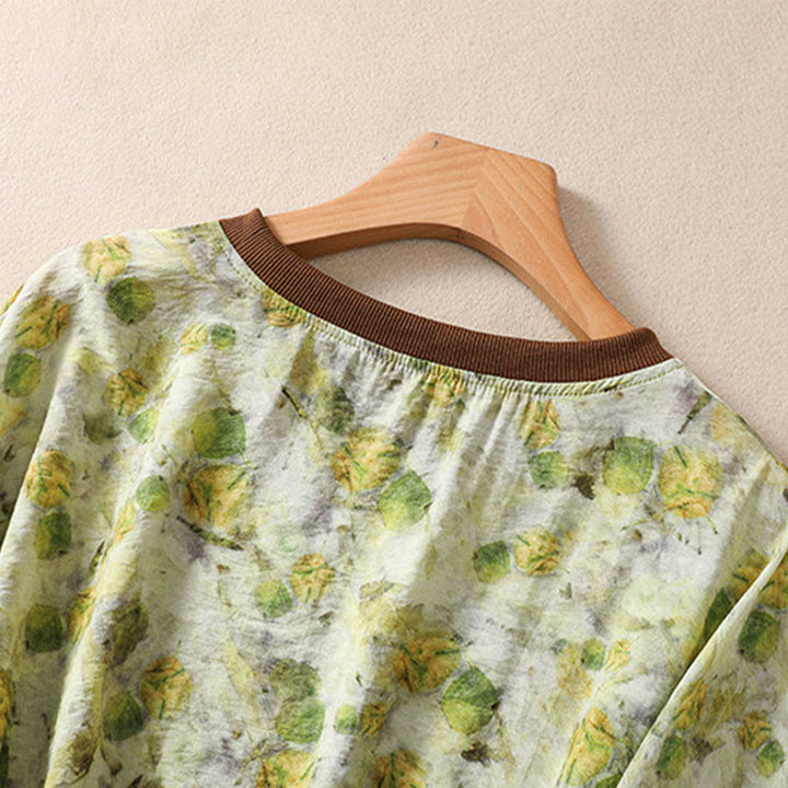 Buddha Stones Summer Vintage Crew Neck Floral Print Women's Short Sleeve T-Shirts - image 11