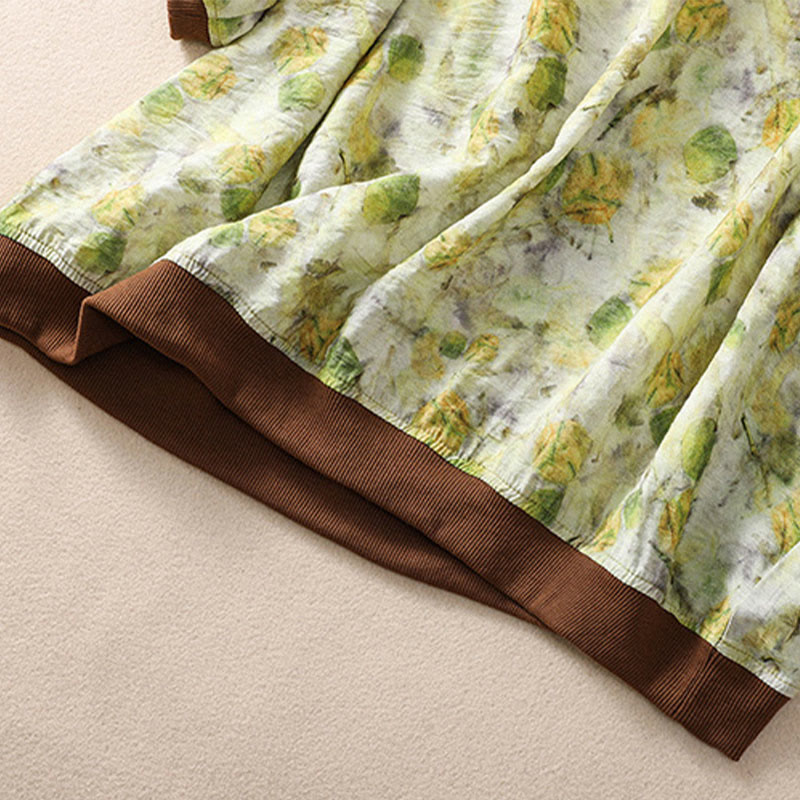Buddha Stones Summer Vintage Crew Neck Floral Print Women's Short Sleeve T-Shirts - image 13