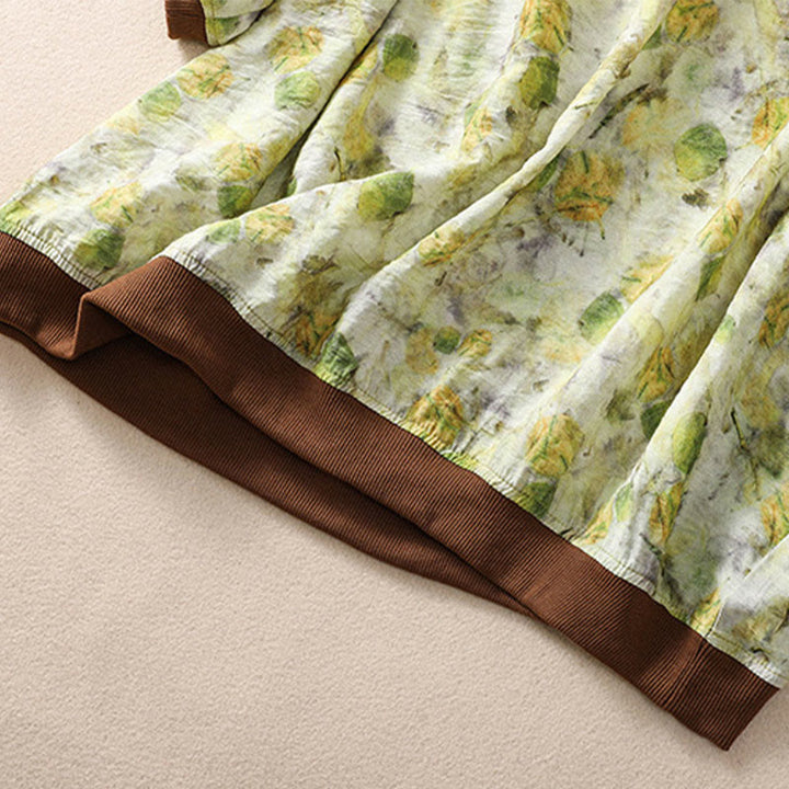 Buddha Stones Summer Vintage Crew Neck Floral Print Women's Short Sleeve T-Shirts - image 13