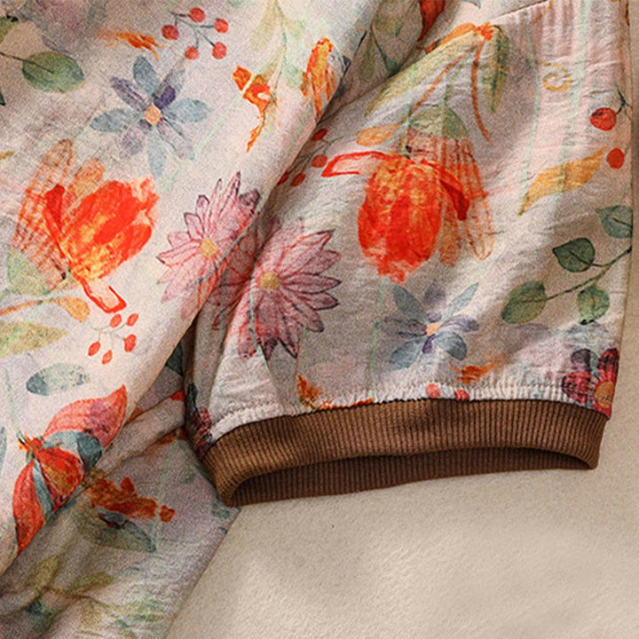 Buddha Stones Summer Vintage Crew Neck Floral Print Women's Short Sleeve T-Shirts - image 5