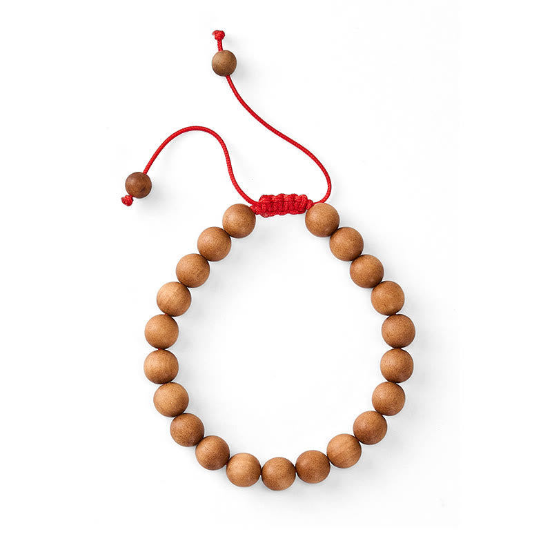 Buddha Stones Sandalwood grounding Tibetan Sandalwood Beads Wrist Mala - image 10