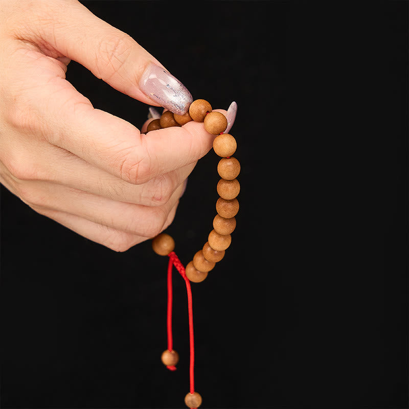 Buddha Stones Sandalwood grounding Tibetan Sandalwood Beads Wrist Mala - image 6