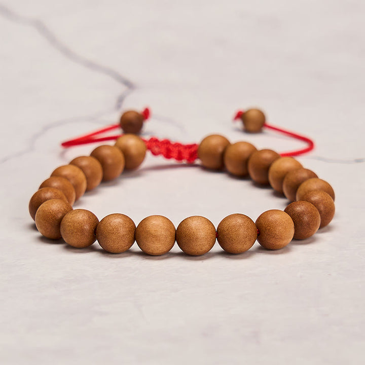 Buddha Stones Sandalwood grounding Tibetan Sandalwood Beads Wrist Mala - image 4
