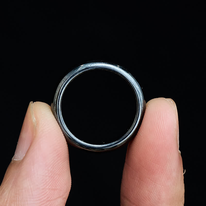Buddha Stones Natural Hematite Support Powerful Ring - image 2