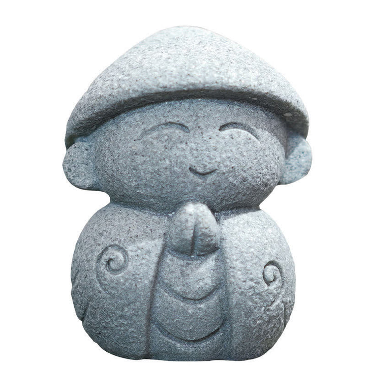 Buddha Stones Resin Small Prayer Ksitigarbha Buddha Compassion Meditation Statue - image 8