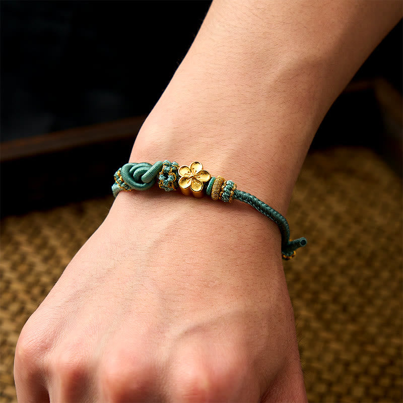 Buddha Stones Flower Braided Rope Knot Adjustable Bracelet - image 19