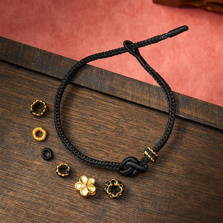 Buddha Stones Flower Braided Rope Knot Adjustable Bracelet - image 13