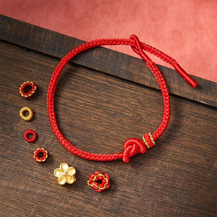 Buddha Stones Flower Braided Rope Knot Adjustable Bracelet - image 10