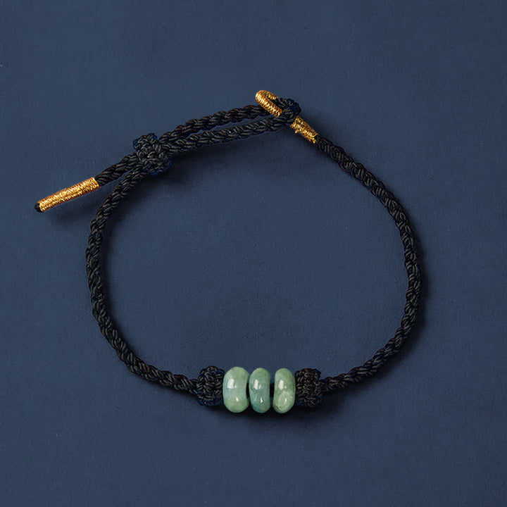 Buddha Stones Handmade Braided Red String 3mm Jade Beads Protection Adjustable DIY Bracelet - image 20