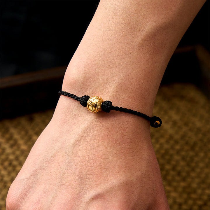 Buddha Stones Hand-Woven Red String Strength Om Mani Padme Hum Adjustable DIY Bracelet - image 20
