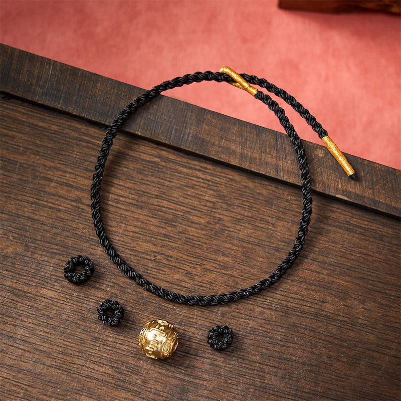 Buddha Stones Hand-Woven Red String Strength Om Mani Padme Hum Adjustable DIY Bracelet - image 19