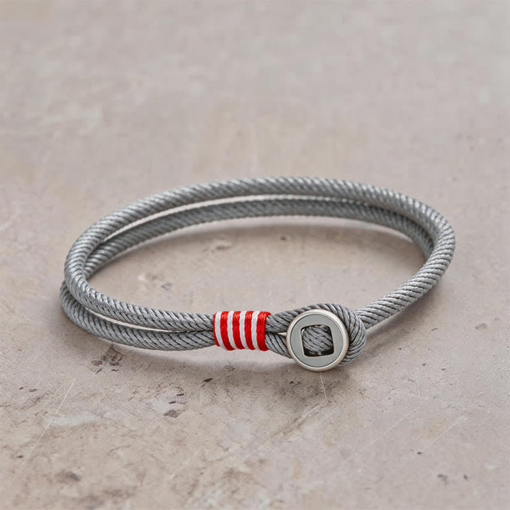 Buddha Stones 925 Sterling Silver Double Wrap Button Protection Bracelet - Gray - Wrist Circumference: 7.9–8.2 in (20–21 cm) - image 11