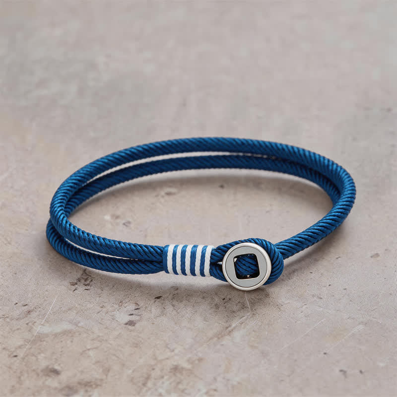 Buddha Stones 925 Sterling Silver Double Wrap Button Protection Bracelet - Peacock Blue - Wrist Circumference: 7.9–8.2 in (20–21 cm) - image 9