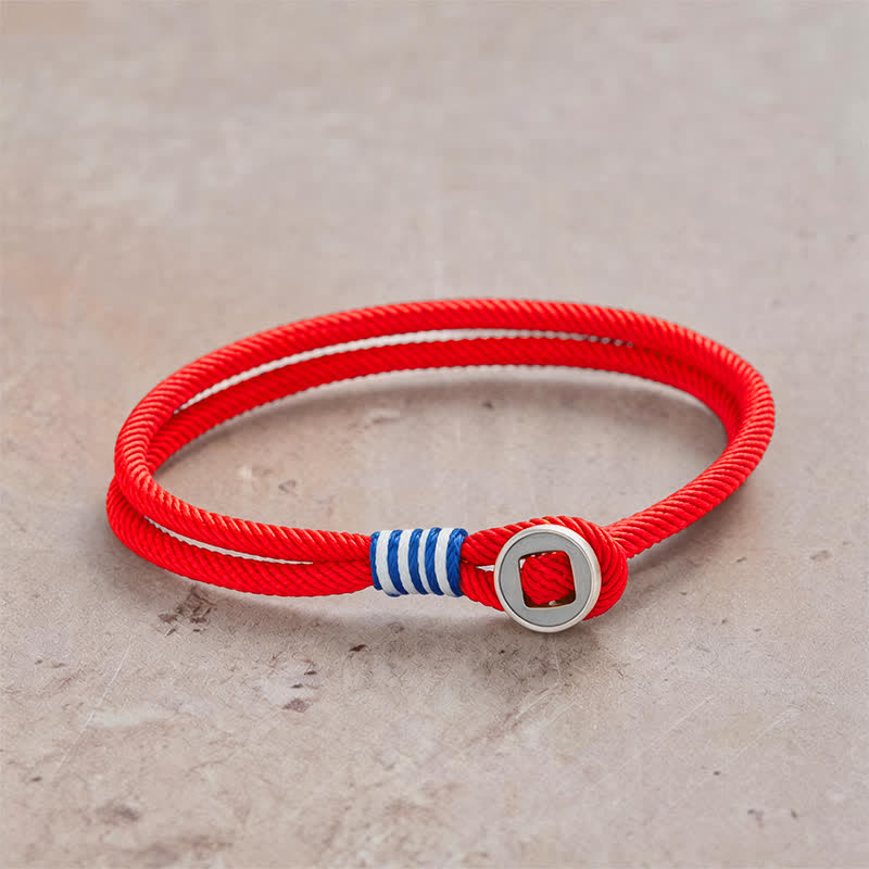 Buddha Stones 925 Sterling Silver Double Wrap Button Protection Bracelet - Red - Wrist Circumference: 7.9–8.2 in (20–21 cm) - image 10