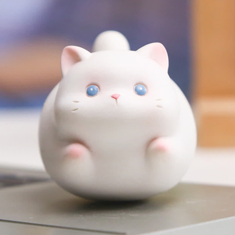 Buddha Stones Resin Cute Wobble Cat Happiness Cartoon Animal Decor - image 8