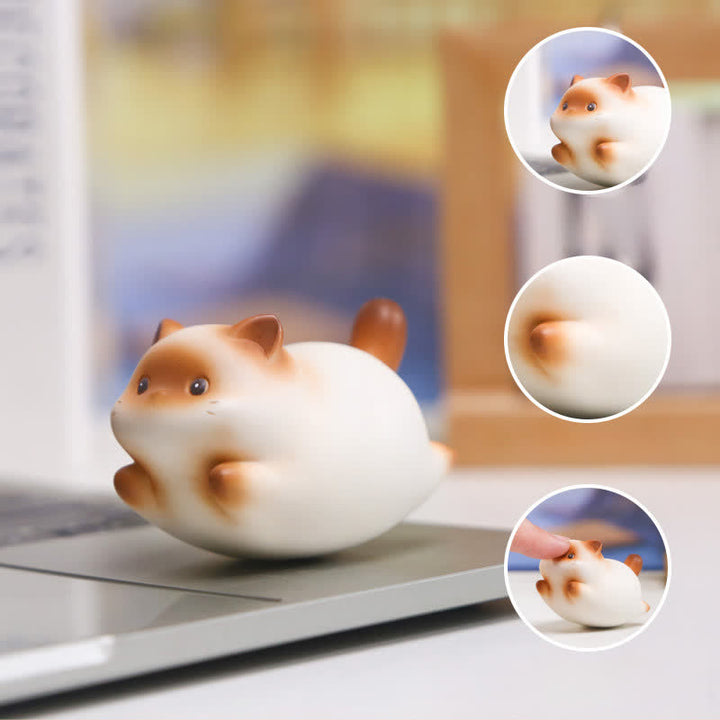 Buddha Stones Resin Cute Wobble Cat Happiness Cartoon Animal Decor - image 16