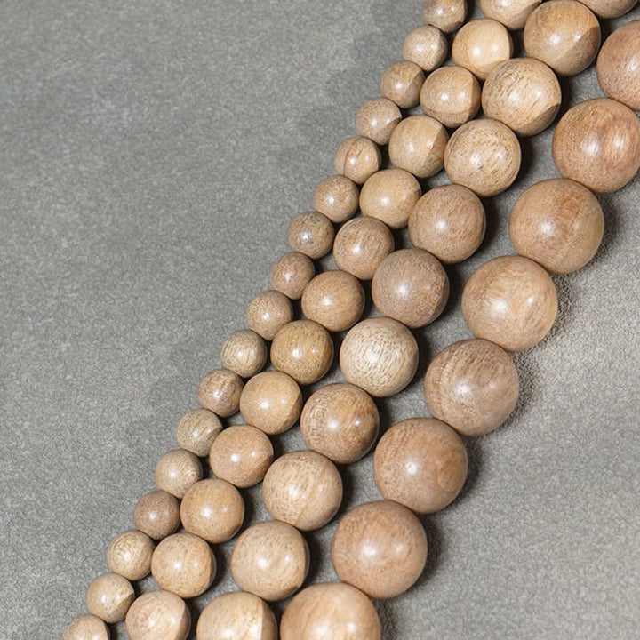 Buddha Stones Natural Camphor Wood Perseverance 108 Bead Mala - image 10