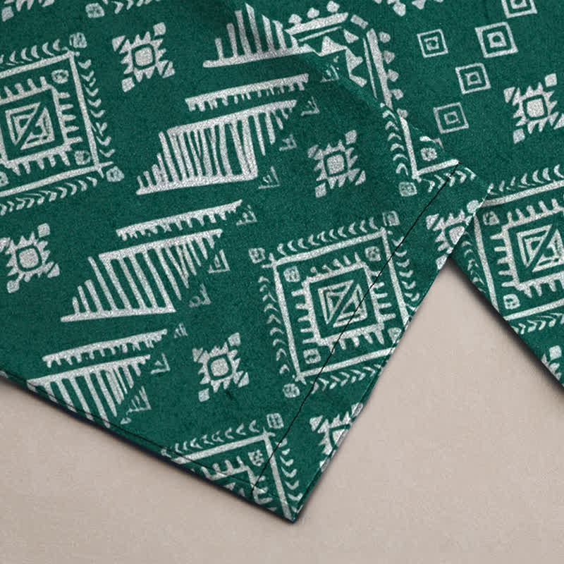 Buddha Stones Cotton Elephant Tribal Pattern Men's Tapered Pants With Pockets - image 3