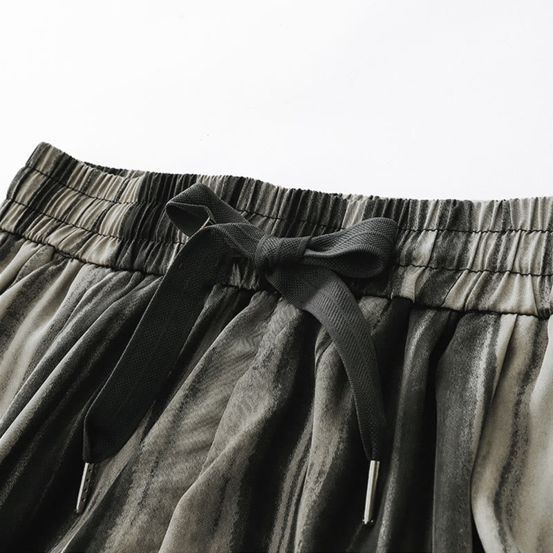 Buddha Stones Summer Casual Elegant Drawstring Vertical Striped Long Pants Women's Straight Leg Pants With Pockets - image 10