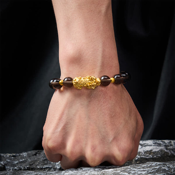 Buddha Stones PiXiu Ice Obsidian Auspicioisness Bracelet - image 4