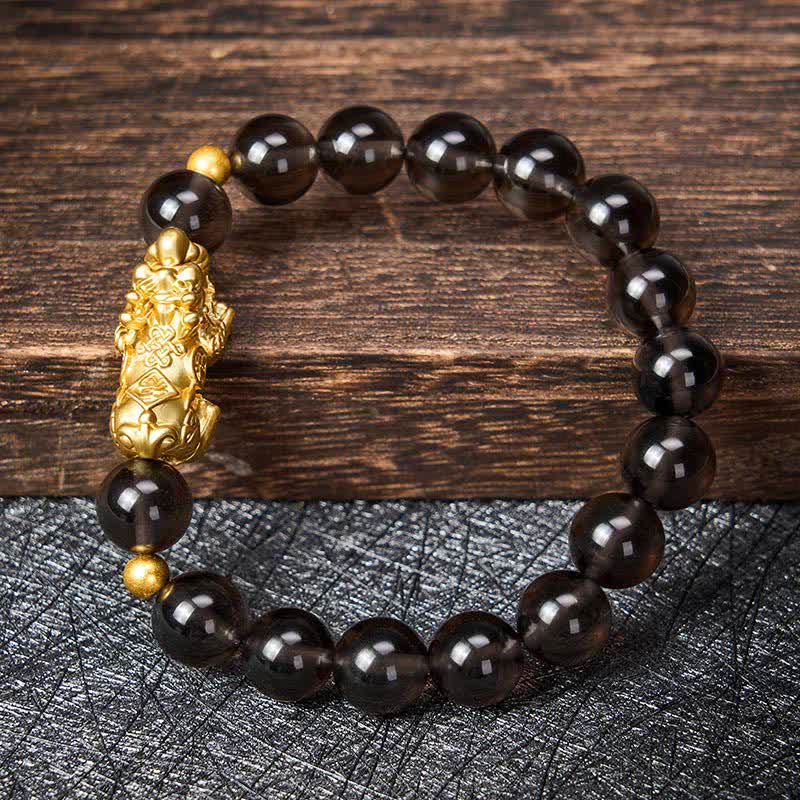 Buddha Stones PiXiu Ice Obsidian Auspicioisness Bracelet - image 3