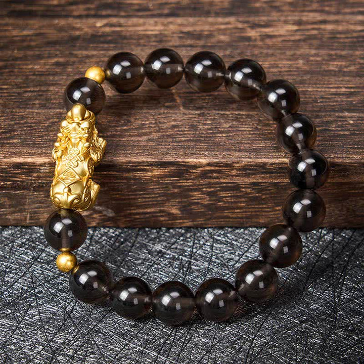 Buddha Stones PiXiu Ice Obsidian Auspicioisness Bracelet - image 3