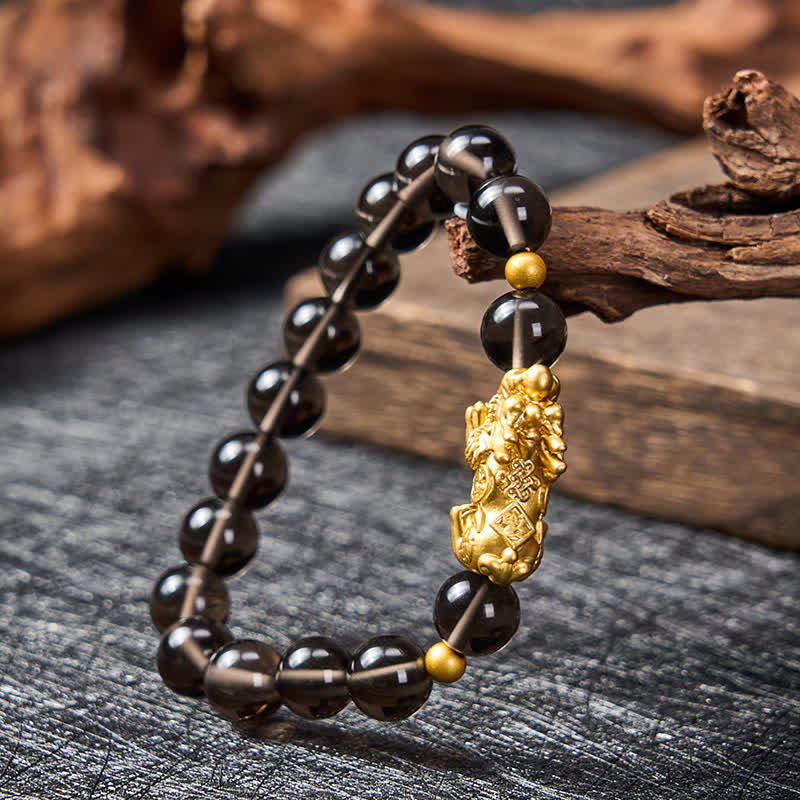 Buddha Stones PiXiu Ice Obsidian Auspicioisness Bracelet - image 2