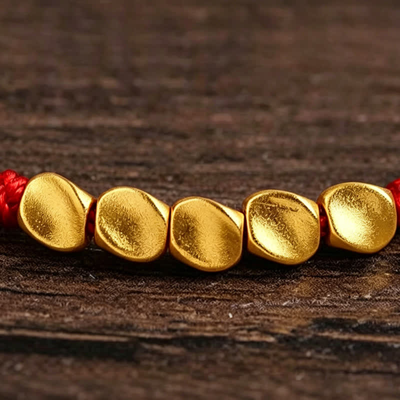 Buddha Stones Hand-Woven Red String Twisted Beads Protection Braided Adjustable Bracelet - image 8