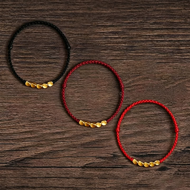 Buddha Stones Hand-Woven Red String Twisted Beads Protection Braided Adjustable Bracelet - image 14