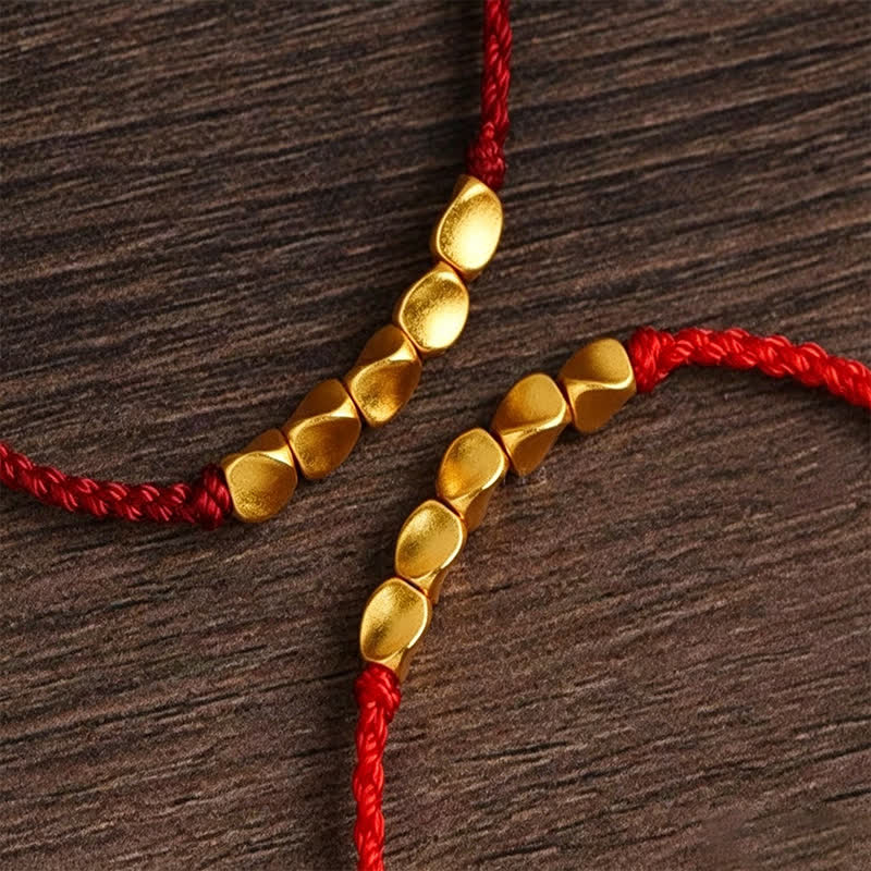 Buddha Stones Hand-Woven Red String Twisted Beads Protection Braided Adjustable Bracelet - image 10