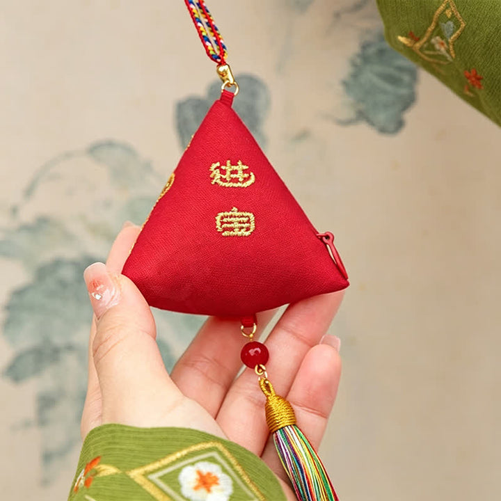 Buddha Stones Embroidery Zongzi Triangle Scorpion Cute Animal Decor - image 6