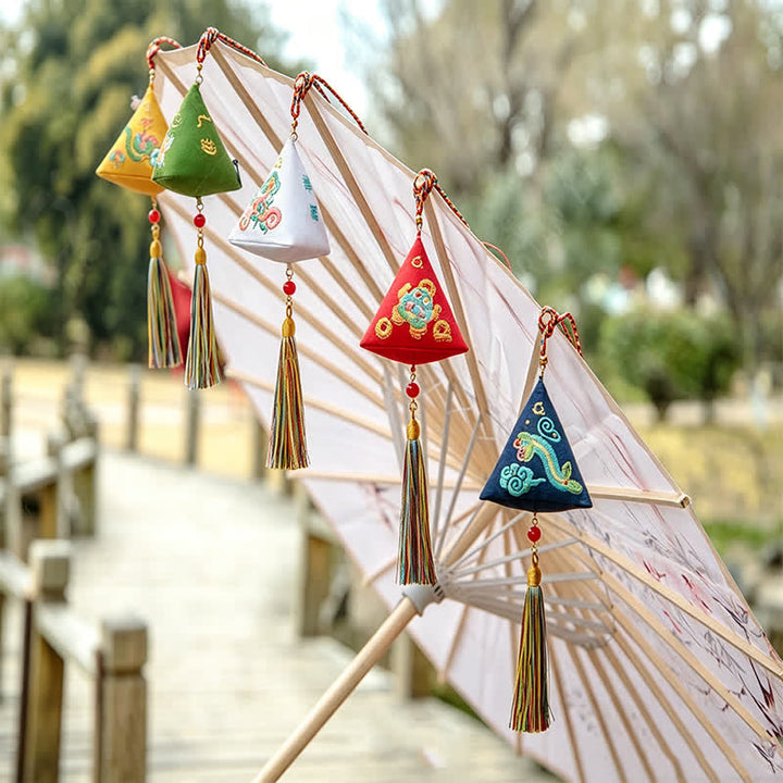 Buddha Stones Embroidery Zongzi Triangle Scorpion Cute Animal Decor - image 22