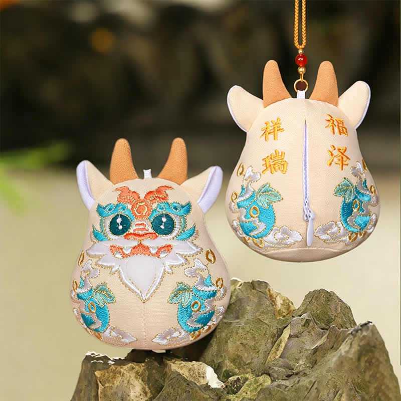 Buddha Stones Lucky Pi Xiu Qilin Dragon Fox Wealth Cute Animal Decor - Orange Qilin - image 12