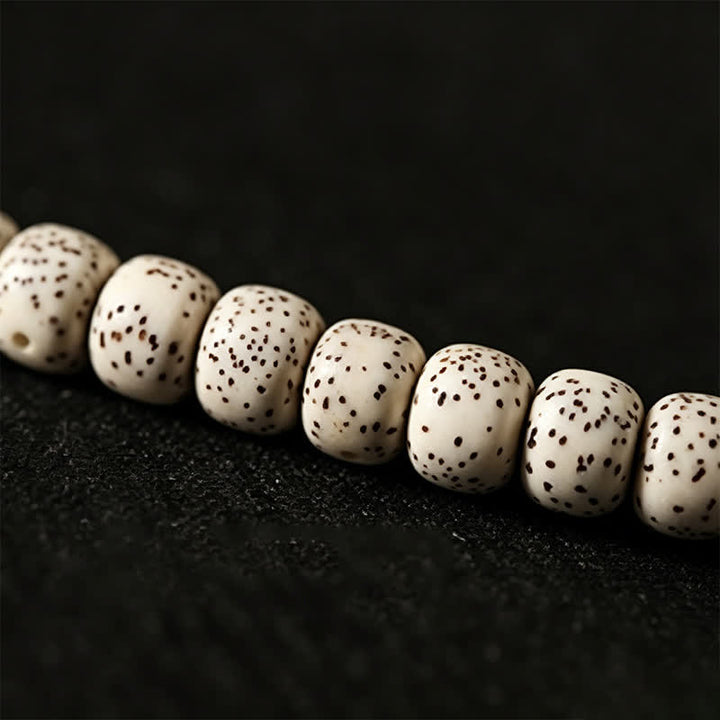 Buddha Stones Star Moon Bodhi Seed Dzi Bead Wisdom Hand-Woven Tibetan 108 Bead Mala - image 11