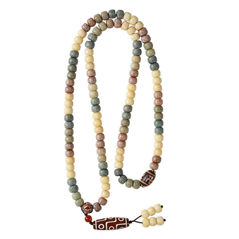Buddha Stones Bodhi Seed Hand-Woven Peace Vintage 108 Bead Mala - image 15