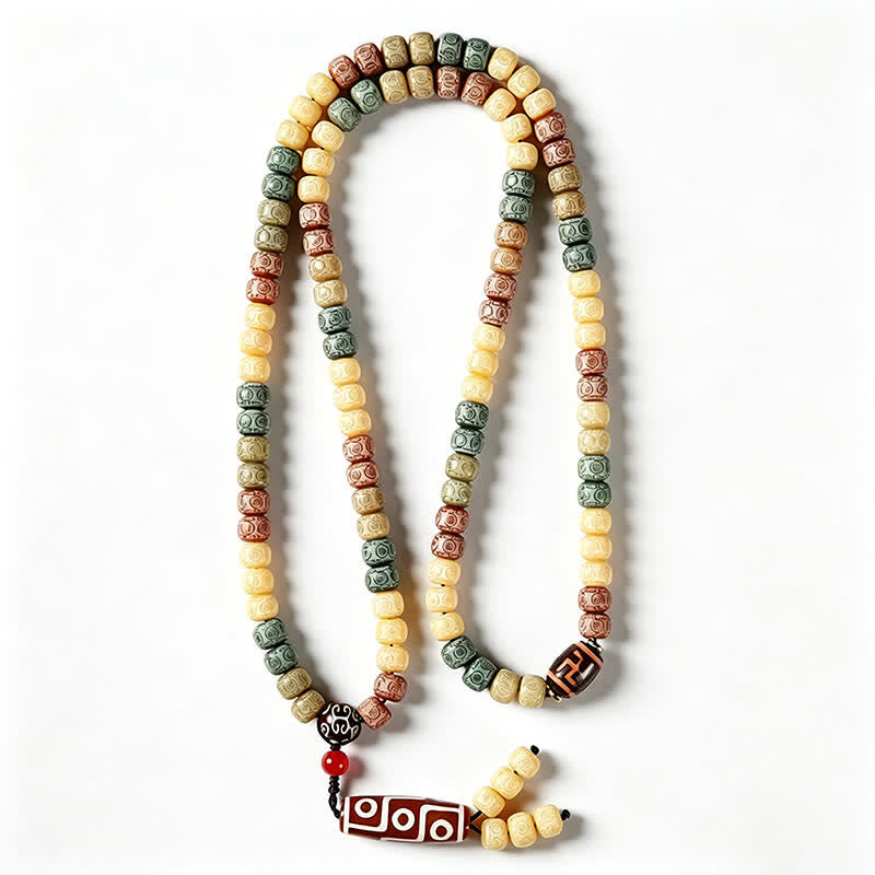 Buddha Stones Bodhi Seed Hand-Woven Peace Vintage 108 Bead Mala - image 8