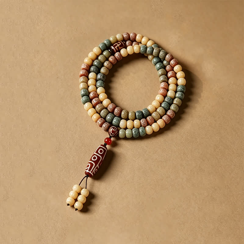 Buddha Stones Bodhi Seed Hand-Woven Peace Vintage 108 Bead Mala - image 2