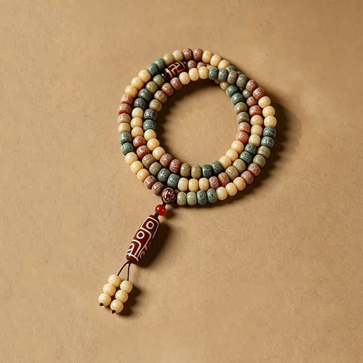 Buddha Stones Bodhi Seed Hand-Woven Peace Vintage 108 Bead Mala - image 2