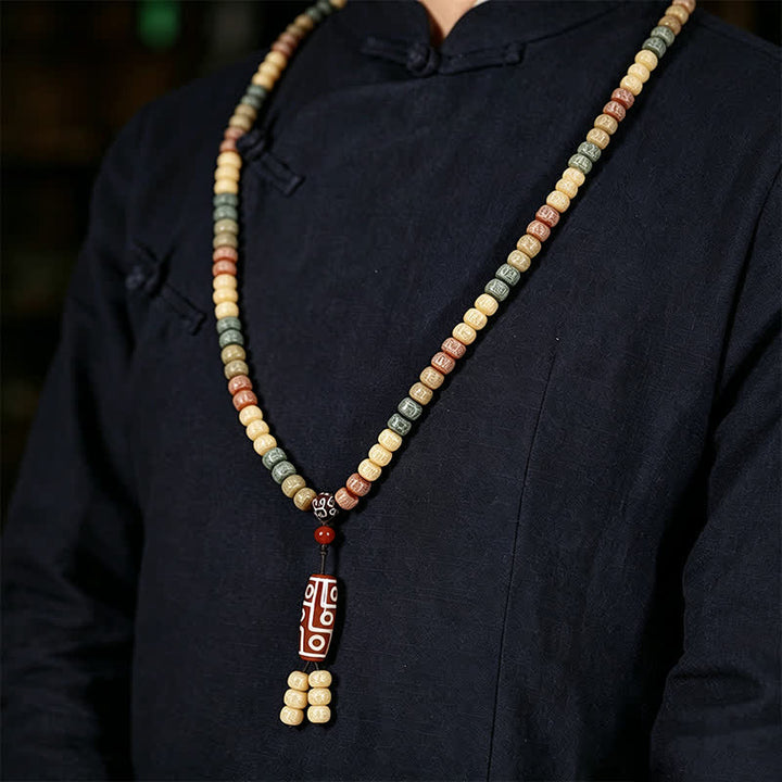 Buddha Stones Bodhi Seed Hand-Woven Peace Vintage 108 Bead Mala - image 11